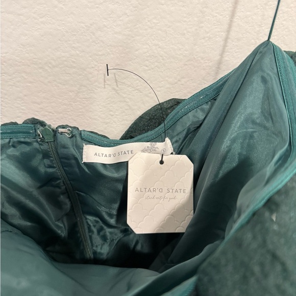 SOLD - NWT Altar'd State Green Mini Dress - Picture 3 of 6